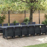 Garden Dining Set with Cushions 15 pcs Anthracite PP 3378795