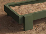 Chicken Feeding Trough Olive Green 80 x 28 x 13.5 cm 874622