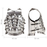 Roman Soldier Body Armour Cuirass Replica LARP Silver Steel 286209