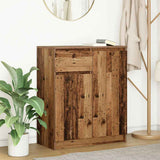 Sideboard with Drawer Old Wood 71x35x84 cm Engineered Wood 861596