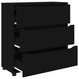 Storage Cabinet 80 x 31 x 81 cm Engineered Wood Black 888848