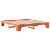 Bed Frame Wax Brown 180 x 200 cm Solid Pine Wood 872937
