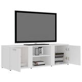 801161 TV Cabinet White 120x34x37 cm Engineered Wood