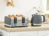 Stainless Steel Kettle and Toaster Set, 1.7L 3000W Rapid Boil Jug Kettle with UK Strix Thermostat, T3398P378833