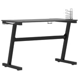 Gaming Desk LED with Z Shape Black 110x60x75 cm 325420
