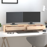 Monitor Stand 100x27x15 cm Solid Wood Pine 813959