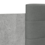 Bed Frame with LED without Mattress Concrete Grey 180x200 cm Super King 3209992