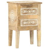 Hand Painted bedside Cabinet 40x30x60 cm Solid Mango Wood 286161