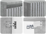 Bathroom Furniture Set 3 pcs Concrete Grey 33 x 34.5 x 160 cm 3406066
