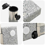 Parasol Base Grey 41 x 41 x 37 cm Granite 42002808