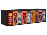Wall-mounted TV Cabinet ESSEN 102 x 33 x 40 cm Black Oak 8007176