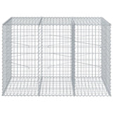Gabion Basket with Cover 150x100x100 cm Galvanised Iron 3295191
