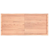 Table Top Light Brown 140x60xcm Treated Solid Wood Live Edge 363966