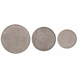 Coffee Table 3 pcs Silver Engineered Wood 373641