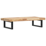Basin Shelf Wall Mounted Steel and Solid Wood Acacia 3302697