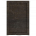 Bathroom Countertop Dark Brown 40x60x cm Treated Solid Wood 3156196