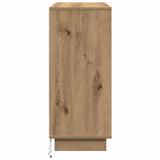 LED Sideboard Artisan Oak 90 x 32 x 75 cm Engineered Wood 869681