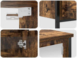 2 Piece Bathroom Furniture Set Smoked Oak Engineered Wood 3328391