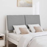 Upholstered Headboard Light Grey 120 cm Solid Pine Wood 879298