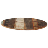 Round Table Top 70 cm 15-16 mm Solid Reclaimed Wood 286034
