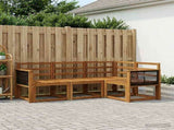 Outdoor Sofa Set 4 pcs Natural Solid Acacia Wood 3385170