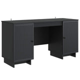 Desk Black Engineered Wood 142.5 x 50 x 75 cm 3414568