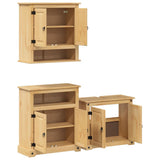 3 Piece Bathroom Furniture Set Corona Solid Wood Pine 3334639