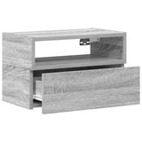 Wall-mounted Bedside Cabinets 2 pcs Grey Sonoma 45x26x28.5 cm 858607