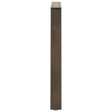 Dining Table Legs V-Shape 3 pcs Natural Steel 80x cm Steel 4012591