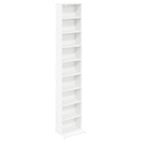 CD Cabinet 2 pcs White 33 x 23.5 x 175 cm Engineered Wood 8012643