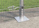 Welded Wire Fence with Concrete Base 10 x 1.2 m 3352285