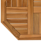 Table Top 50x50x2.5 cm Octagonal Solid Wood Teak 366663