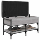 Shoe Bench Grey Sonoma 82x42x45 cm Engineered Wood 835195