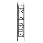 Garden Arch Black 116x45x240 cm Steel 319350