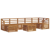 Outdoor Sofa Set 8 pcs Natural Solid Acacia Wood 3375224
