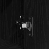 Highboard Black Oak 80 x 33 x 150 cm Engineered Wood 3333080