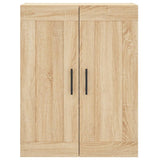Wall Mounted Cabinet Sonoma Oak 69.5x34x90 cm Engineered Wood 830407