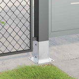 Post Bases Square 12 pcs Silver 91x91 mm Galvanised Steel 42000011