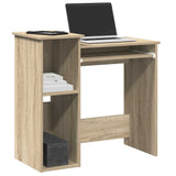 Desk with Shelves Sonoma Oak 84x40x78 cm Engineered Wood 860447