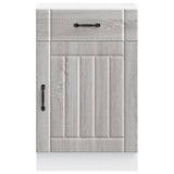 Kitchen Base Cabinet Lucca Grey Sonoma Engineered Wood 853723
