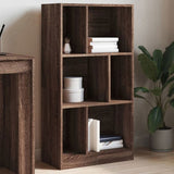 Bookcase Brown Oak 57x28.5x107.5 cm Engineered Wood 848009