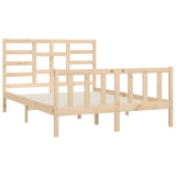 Bed Frame without Mattress 150x200 cm King Size Solid Wood 3107618