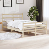 Bed Frame without Mattress Solid Wood Pine 140x190 cm 3103693