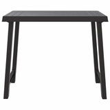 Camping Table Anthracite 79x56x64 cm PP Wooden Look 364735