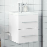 Bathroom Sink Cabinet with Built-in Basin White 3278755