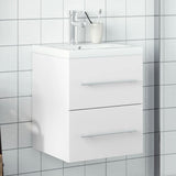Bathroom Sink Cabinet with Built-in Basin White 3278755