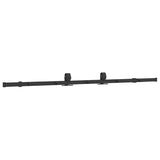 Sliding Door Hardware Kit 200 cm Steel Black 4009717