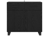 Sideboard Black Oak 69.5 x 34 x 90 cm Engineered Wood 882310