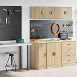 Garage Cabinets 2 pcs Sonoma Oak Engineered Wood 3328289