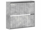 Wall-Mounted Shoe Cabinet ZWOLLE 71 x 17 x 86 cm Concrete Grey 896418